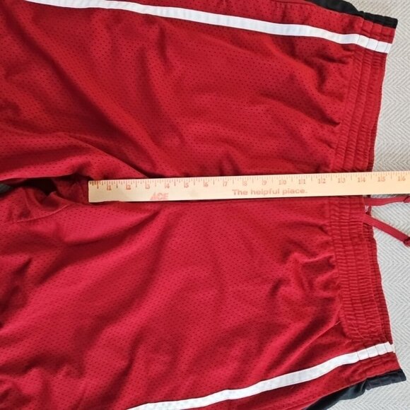 Vintage Champion C9 Basketball Shorts XL Maroon Red Dazzle Mesh Rare EUC VTG - Picture 12 of 14